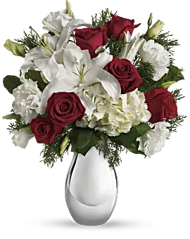 Silver Noel Bouquet | Mixed Bouquets | Same Day Flower Delivery | White | Teleflora