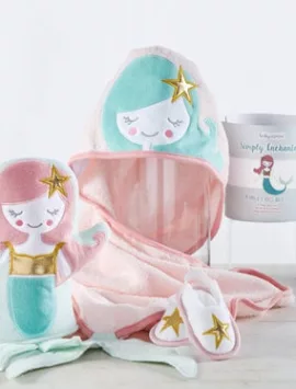 Simply Enchanted Mermaid 4Pc Bathtime Gift Set