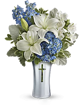 Skies Of Remembrance Bouquet | Mixed Bouquets | Same Day Flower Delivery | Multi-Colored | Teleflora