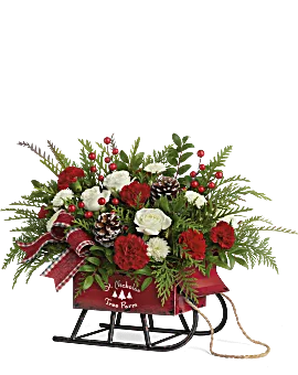 Sleigh Bells Bouquet | Roses | Same Day Flower Delivery | White | Teleflora