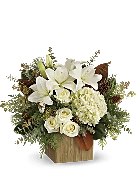 Snowy Woods Bouquet | Mixed Bouquets | Same Day Flower Delivery | White | Teleflora