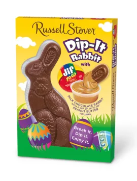 Solid Milk Chocolate Dip-It Rabbit With Jif® Peanut Butter Dip