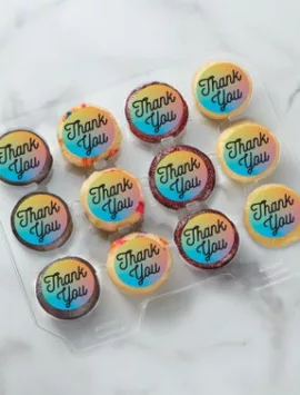 Spots NYC Thank You Mini Cupcakes Non Personalized 12Ct