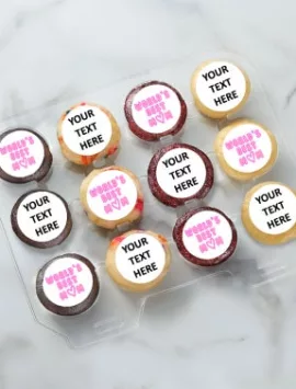 Spots NYC World’S Best Mom Mini Cupcakes Personalized Cupcakes-12Ct