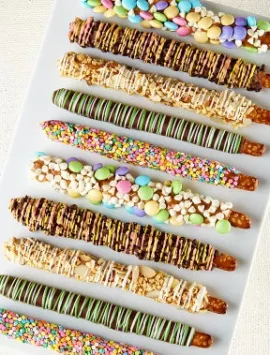 Spring Gourmet Pretzel Rods