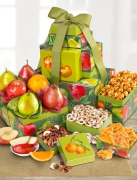 Succulent Fruit & Snacks Tower