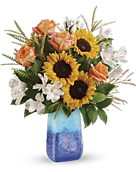 Sunflower Beauty Bouquet | Mixed Bouquets | Same Day Flower Delivery | Multi-Colored | Teleflora