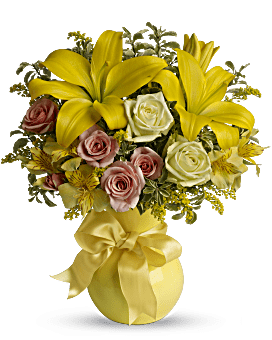 Sunny Smiles Bouquet | Mixed Bouquets | Same Day Flower Delivery | Yellow | Teleflora