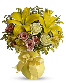Sunny Smiles Bouquet | Mixed Bouquets | Same Day Flower Delivery | Yellow | Teleflora