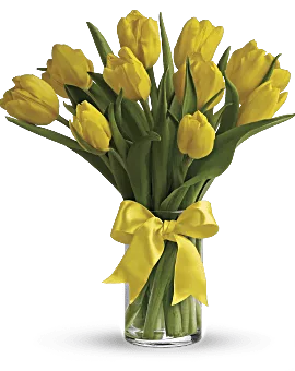 Sunny Yellow Tulips Bouquet | Same Day Flower Delivery | Teleflora