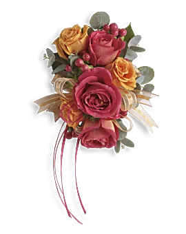 Sunset Beauty Wristlet | Corsages | Same Day Flower Delivery | Multi-Colored | Teleflora