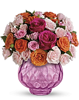 Sweet Fire Bouquet With Roses | Same Day Flower Delivery | Multi-Colored | Teleflora