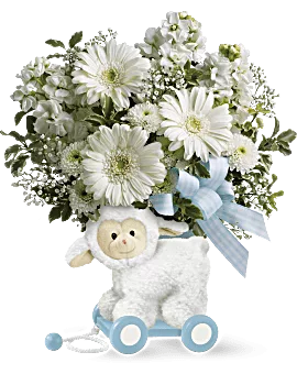 Sweet Little Lamb | Mixed Bouquets | Same Day Flower Delivery | Multi-Colored | Teleflora