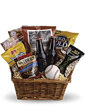 Take Me Out To The Ballgame Basket | Mixed Bouquets | Same Day Flower Delivery | Multi-Colored | Teleflora