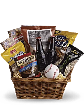 Take Me Out To The Ballgame Basket | Mixed Bouquets | Same Day Flower Delivery | Multi-Colored | Teleflora