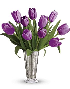 Tantalizing Tulips Bouquet | Same Day Flower Delivery | Purple | Teleflora