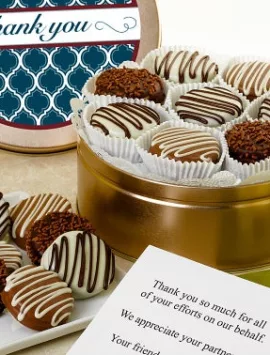 Thank You! Belgian Chocolate Covered Oreo Tin