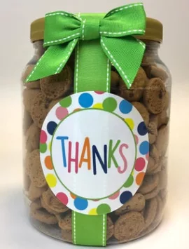 Thank You! Chocolate Chip Cookie Jar - Large
