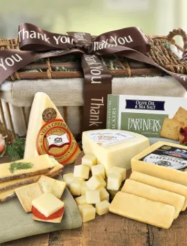 Thank You Country Handmade Cheese Gift Basket