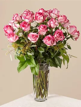 The Long Stem Pink Rose Bouquet  | Best