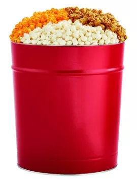 The Popcorn Factory 3.5G Red Tin - 3Flavors