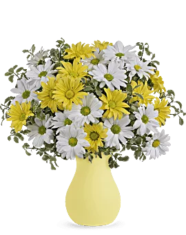 Upsy Daisy Bouquet | Daisies | Same Day Flower Delivery | Yellow | Teleflora
