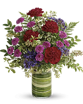 Vivid Love Bouquet | Carnations | Same Day Flower Delivery | Purple | Teleflora