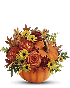 Warm Fall Wishes Bouquet | Mixed Bouquets | Same Day Flower Delivery | Multi-Colored | Teleflora