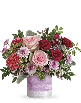 Washed In Pink Bouquet | Roses | Same Day Flower Delivery | Teleflora