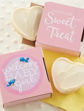 Welcome Baby Girl Cookie Card