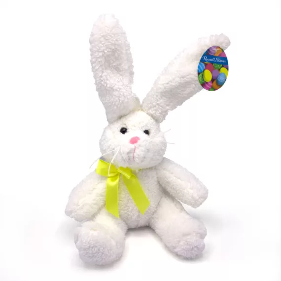 White Easter Bunny Stuffed Animal - 7" | Easter Plush Dolls | By Russell Stover - Flowerica®