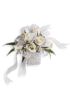 White Whisper Wristlet | Corsages | Same Day Flower Delivery | Teleflora