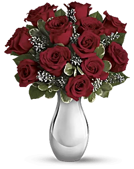 Winter Grace Bouquet | Roses | Same Day Flower Delivery | Red | Teleflora