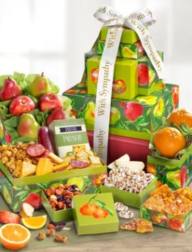 With Love & Support Sympathy Fresh Fruit Tower - Deluxe