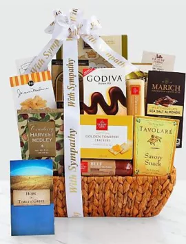 With Sympathy Bereavement Gift Basket